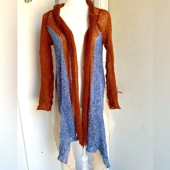 Sweaters - 38) Womens Crochet Cardigan Sweater Boho Solid Open Front Outwear